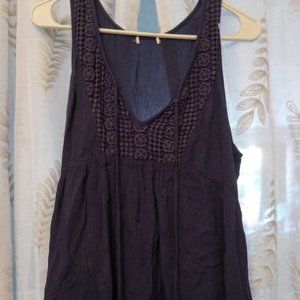 Vintage American Eagle Outfitters Dark Blue Top women's size m